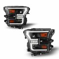 Winjet Projector Drl Head Light - Black/Clear CHWJ-0427-B